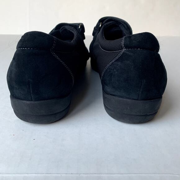 MUNRO Jolie Black Fabric Kid Suede Flats Loafers Sneakers Comfort Size 9M - Picture 4 of 8